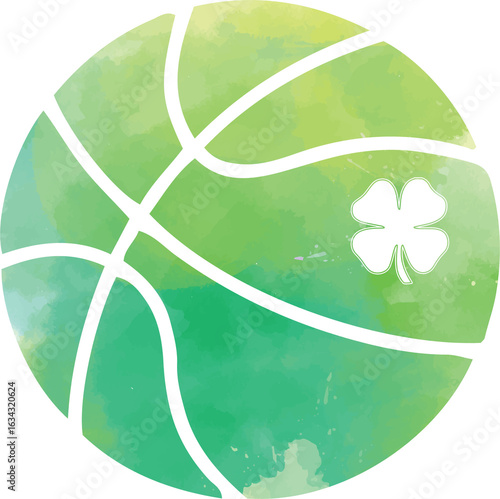 Basketball Shamrock Irish St Patrick's Day