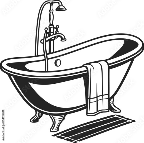 Wash Basin Icon Vector
