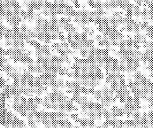 Abstract halftone background. Military camouflage effect dot seamless pattern texture. Dotted background as design element.