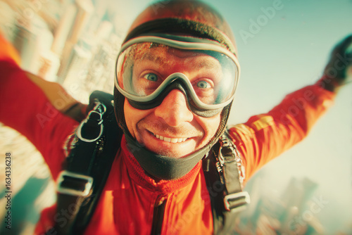 action photo of a parachutist 