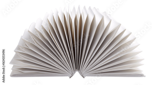 An individual accordion folder, white background --ar 16:9
