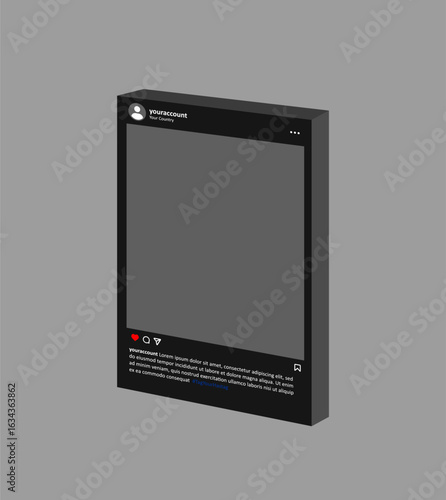 3d social media with tark theme