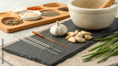 garlic and spices