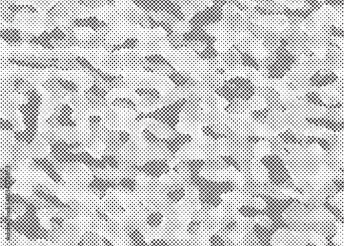 Abstract halftone background. Military camouflage effect dot seamless pattern texture. Dotted background as design element. Vector illustration.