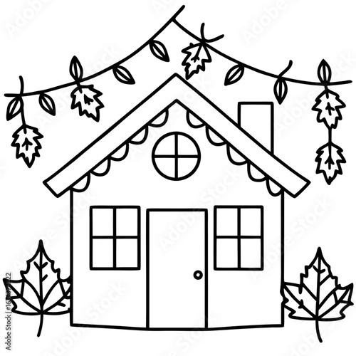 Festive fall decor on the home