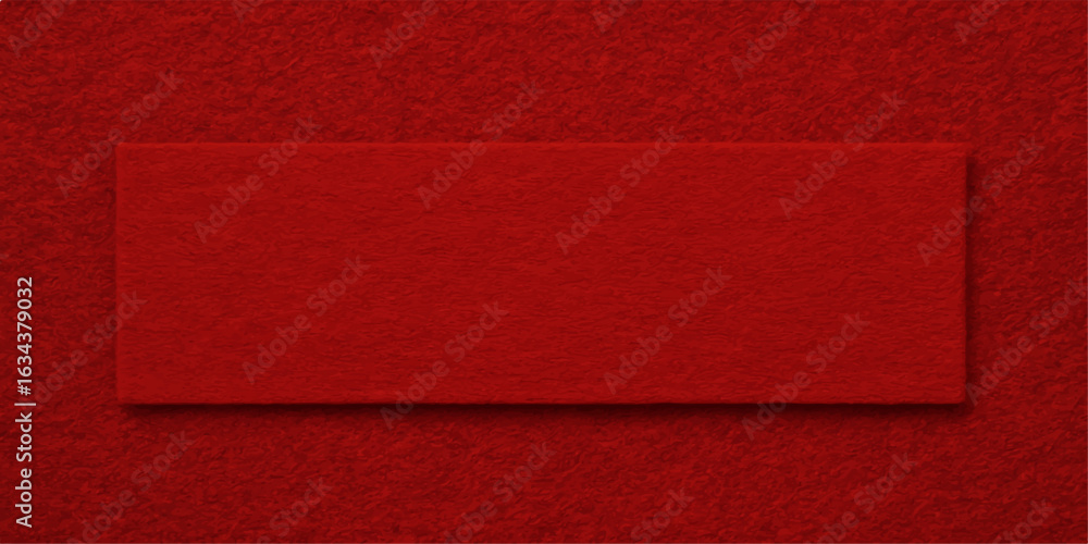 Fototapeta premium Red paper textured background with vintage frame design and fabric-like surface