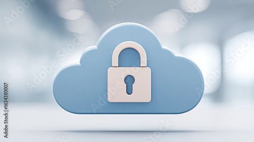 Cloud storage with secure lock symbol concept Free Download Cloud storage with secure lock symbol concept - GFXLoad