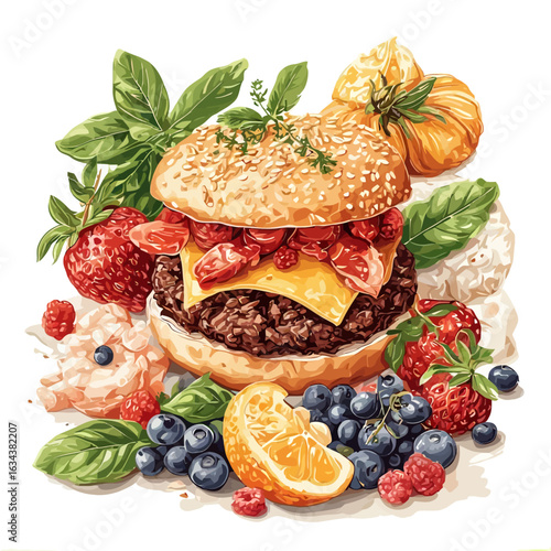 Delicious Food design very cool