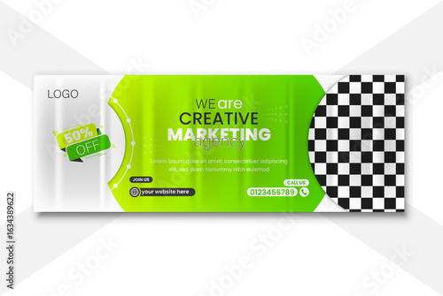 Modern Facebook Cover Template for Business & Personal Use