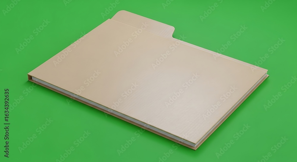 Fototapeta premium Folder Document on Green Background for Business and Office