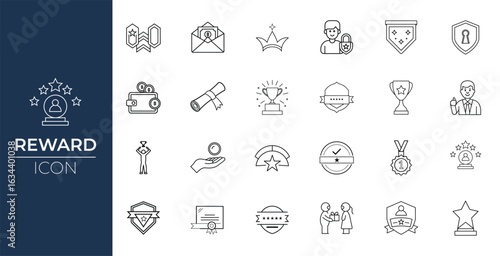 Reward Icon for Achievement and Success