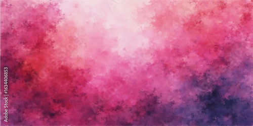 Abstract pink watercolour grunge background with fiery smoke and bright galaxy patterns