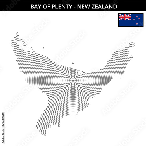 the geographical features of Bay of Plenty in New Zealand