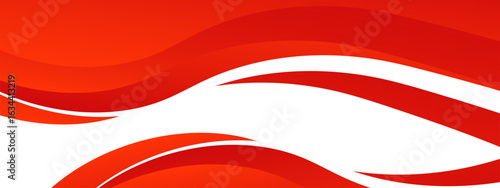 Vector red line background curve element with white space for text and message design, presentation in poster bussines contens