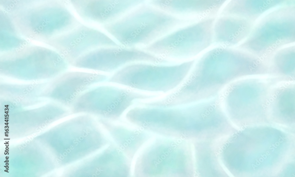 Obraz premium The sea water is crystal clear and transparent, allowing you to see the texture of the water.