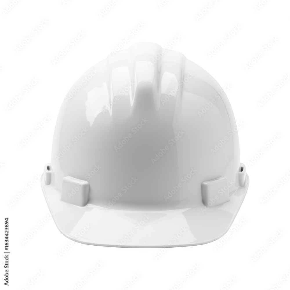 Fototapeta premium White Construction Helmet isolated On White Background