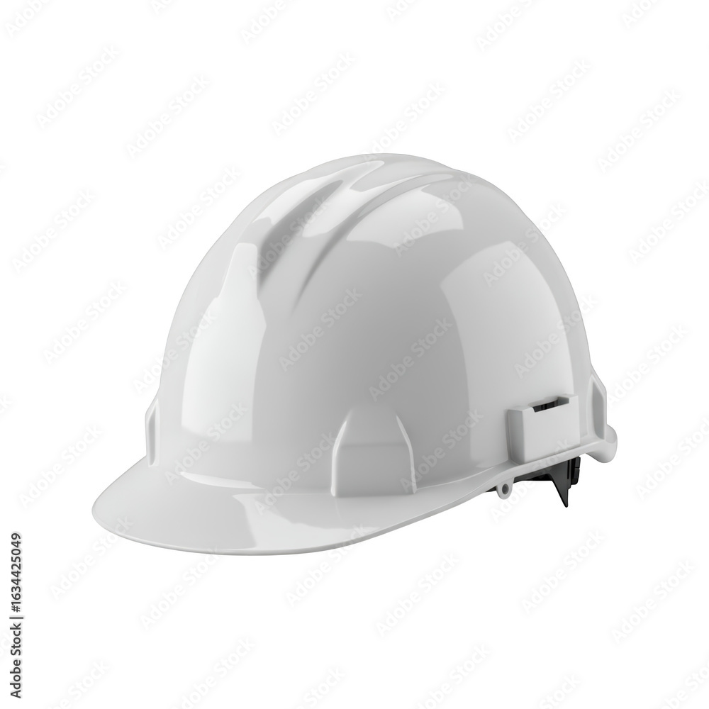 Fototapeta premium White Construction Helmet isolated On White Background