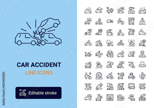 Beach and summer vacation line icon set. A comprehensive collection of symbols for travel, seaside holidays, and tropical life.