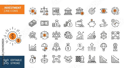 Beach and summer vacation line icon set. A comprehensive collection of symbols for travel, seaside holidays, and tropical life.