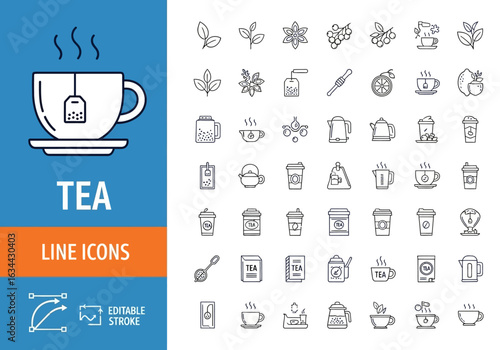 Beach and summer vacation line icon set. A comprehensive collection of symbols for travel, seaside holidays, and tropical life.