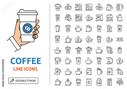 Beach and summer vacation line icon set. A comprehensive collection of symbols for travel, seaside holidays, and tropical life.