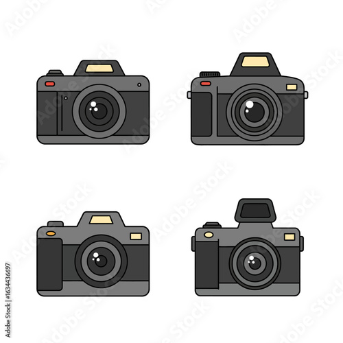 Collection of Four Camera Icons