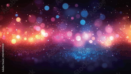 A purple background with a lot of glitter. The background is very bright and colorful
