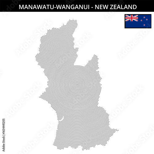 Manawatu-Wanganui New Zealand with geographical maps