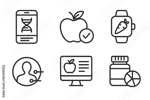 Digital health tools showcasing nutrition and wellness technology for modern lifestyles
