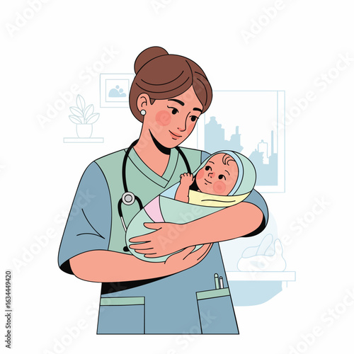 doctor and baby