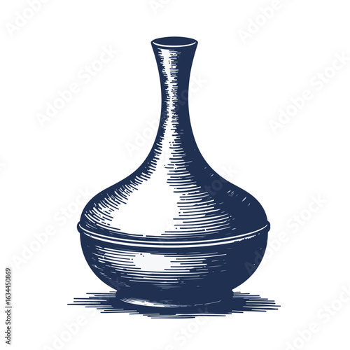 Elegant humidifier design with curved silhouette and smooth surface, showcasing intricate detailing and unique shape.
