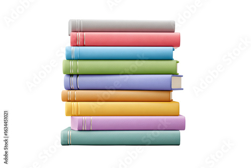 Wallpaper Mural Stack of colorful books Torontodigital.ca