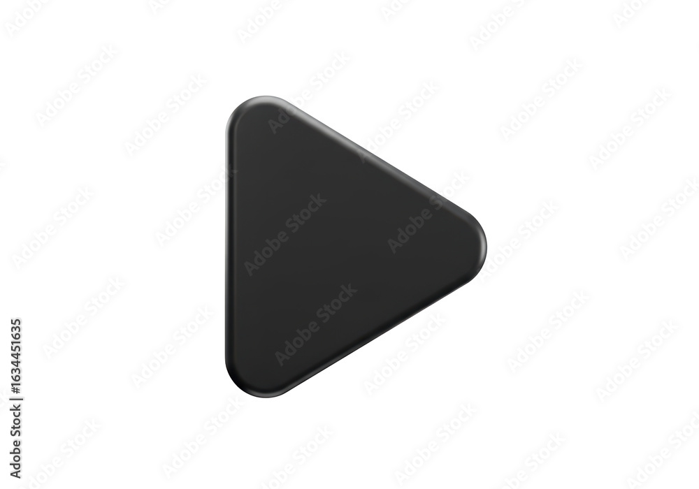 Isolated Simple Black Play Button Isolated Simple Black Play Button