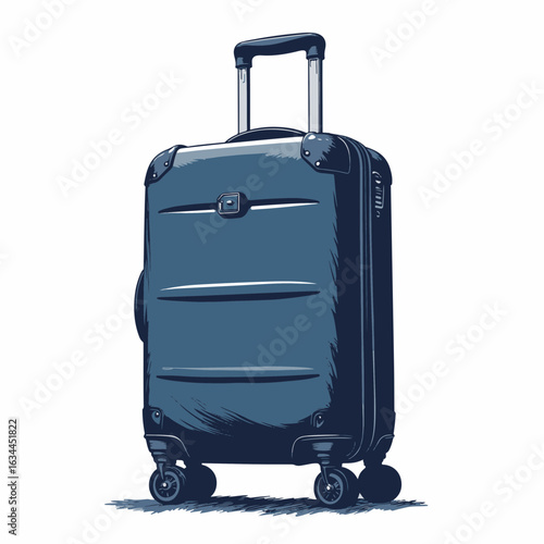 Stylish trolley luggage for travel adventures. Premium quality carry-on suitcase with convenient handle and wheels. Ideal trolley luggage for business trips or weekend getaways.
