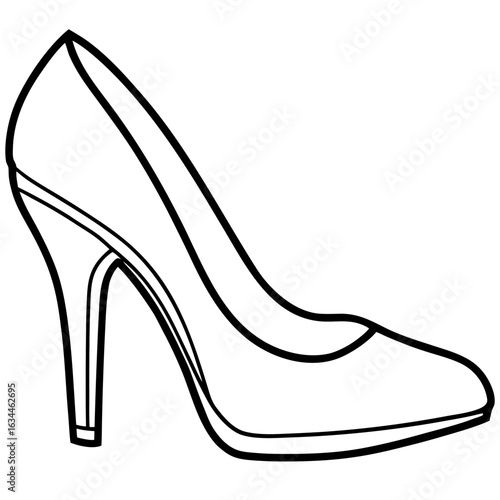 black high heel shoes