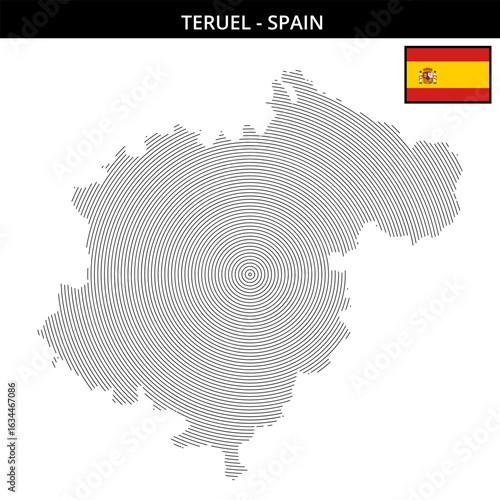Teruel Spain with its unique circular map design