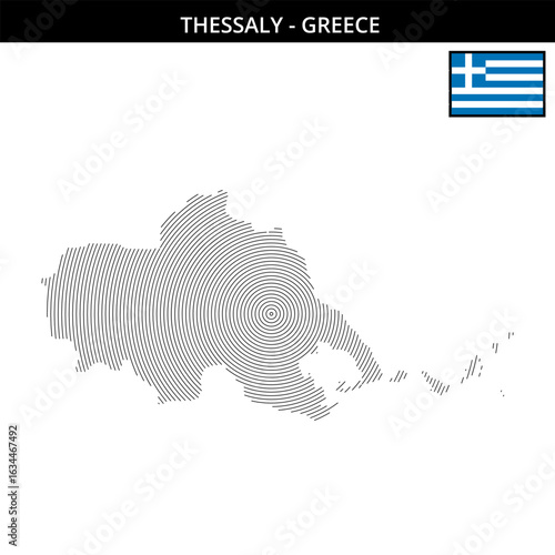 Thessaly Greece  its unique map and circular design