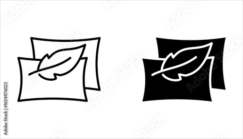Soft icon set. Thin line icon for website design and development, vector illustration on white background