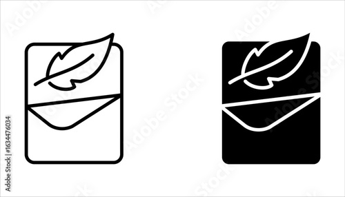 Soft icon set. Thin line icon for website design and development, vector illustration on white background