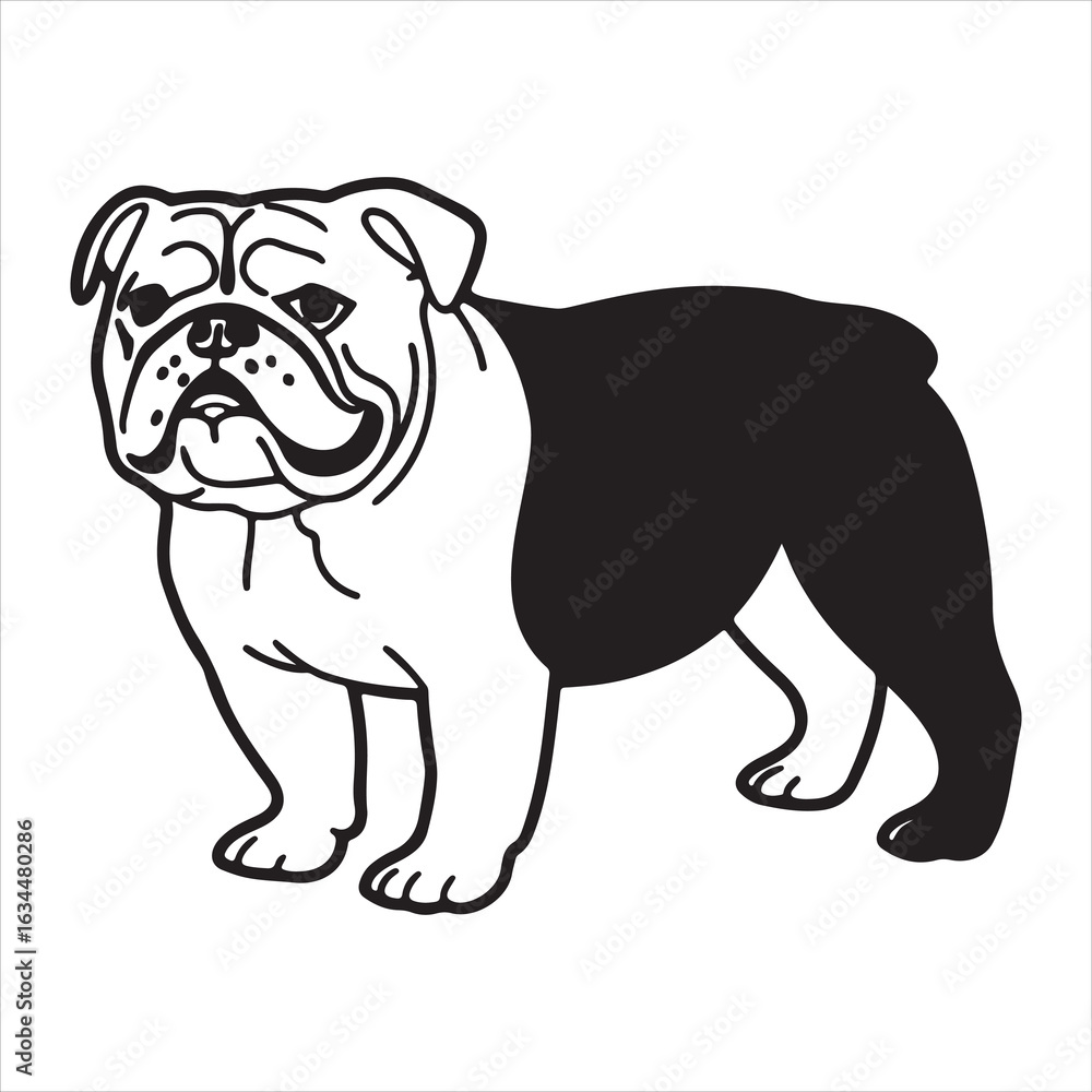 Obraz premium A Bulldog's Day