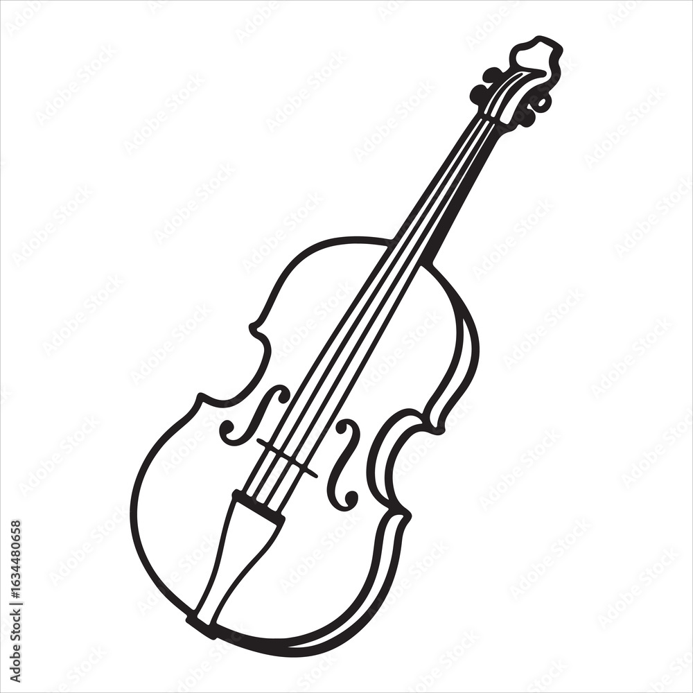 Fototapeta premium A Double Bass's Deep Groove