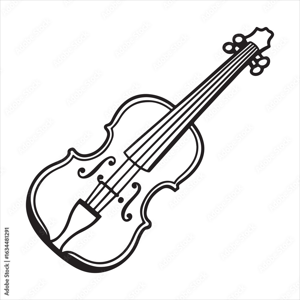 Fototapeta premium A Viola's Harmony