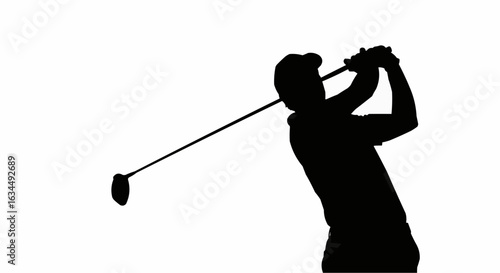 golf player silhouette