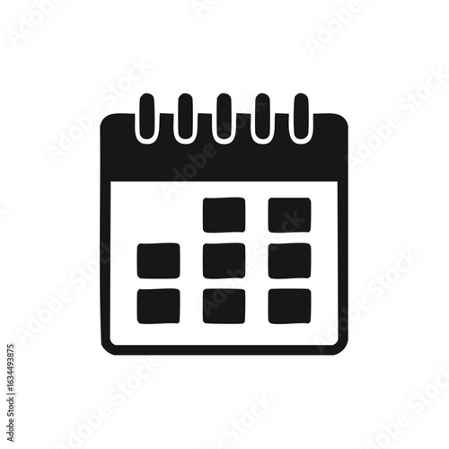Calendar Symbol Illustrating Event Management Planning and Scheduling Tool