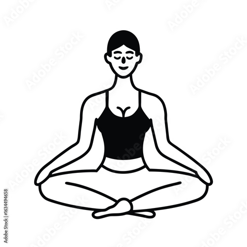 yoga woman silhouette