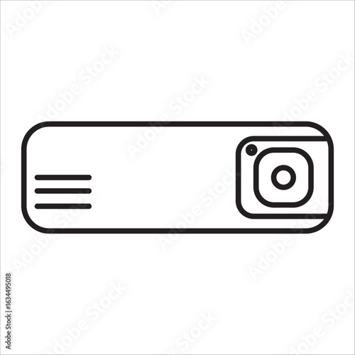 Projektor icon outline vector