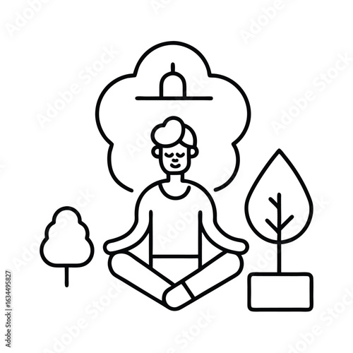 illustration of yoga pose