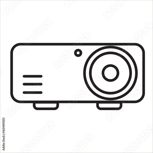 Projektor icon outline vector