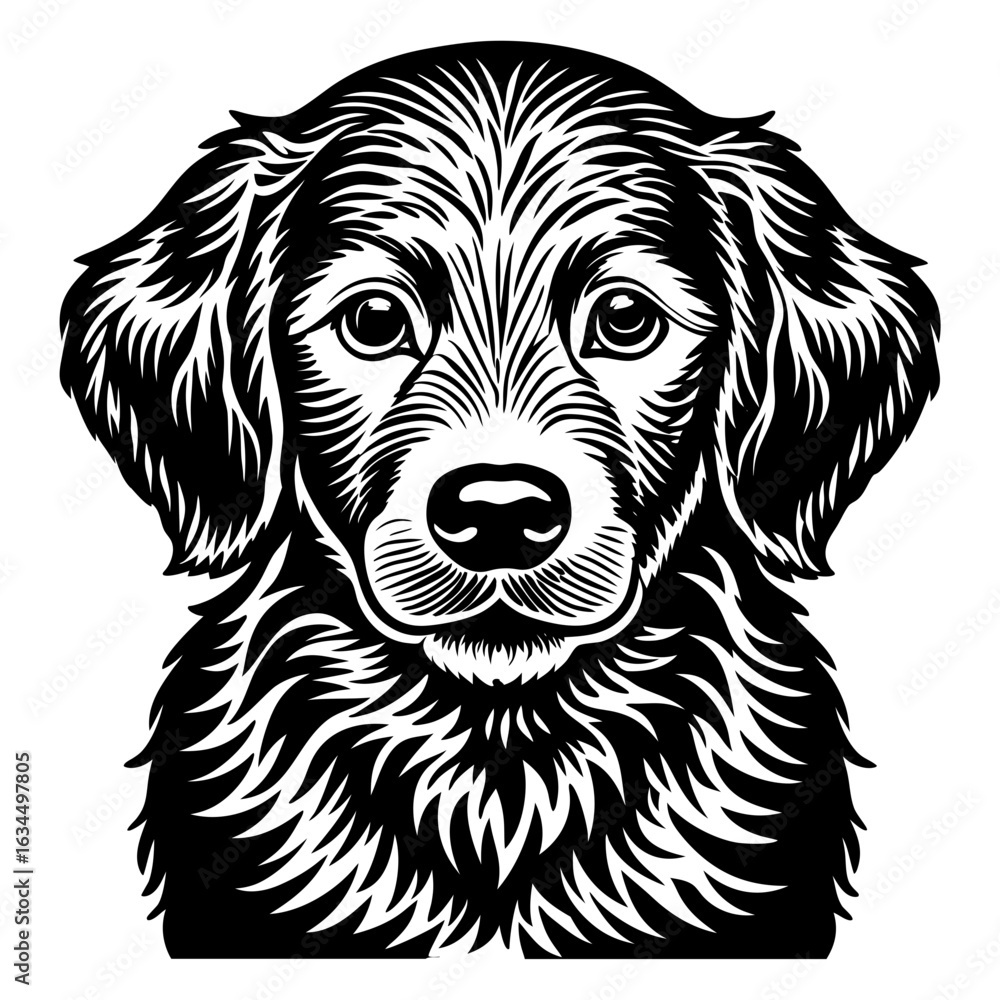 Fototapeta premium pug dog vector illustration