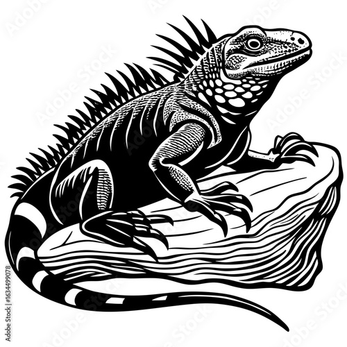 iguana on a branch
